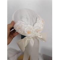 ราคา ดอกไม้สีชมพูวินเทจหมวกลำลองผู้หญิง Fedoras Bonnet อุปกรณ์คอสเพลย์สำหรับเด็กผู้หญิงดอกไม้ (20300267095)