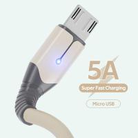 ราคา Led Micro USB 5A สายชาร์จอย่างรวดเร็วสำหรับ Xiaomi 3 4 Redmi 7 Note 4X 5 5A 6 6A Samsung S6 S7ขอบชาร์จข้อมูลสายซิลิโคนเหลว (13205088824)