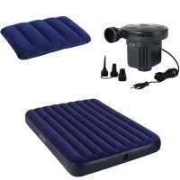 ราคา ที่นอนเป่าลม ขนาด6ฟุต ที่นอนปิคนิค รับน้ำหนักได้ 273กก ที่นอนสูบลม ที่นอน เบาะรองนอน Classic Downy Airbed Hakah (19430341215)