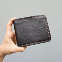 ราคา กระเป๋าสตางค์หนังแท้ทั้งใบ 100 กระเป๋าสตางค์ผู้ชาย สไตล์วินเทจเท่ๆ (20571512449)