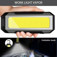 ราคา โคมไฟแม่เหล็กทำงานไฟฉายมือถือไฟฉายแบบชาร์จไฟได้ไฟ LED จาก UnVug (20488617445)