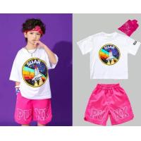 ราคา เสื้อยืดสำหรับเด็กผู้ชายใส่ในฤดูร้อนฮิปฮอปใส่เต้นบนถนนกางเกงขาสั้นคาร์โก้สีทึบชุดเสื้อผ้าสำหรับเด็กกระโปรงสีรุ้งเครื่องแต่งกายแนวแจ๊ส (19907853980)