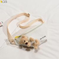 ราคา GLT กระเป๋าคาดเอวผ้าใบสไตล์เกาหลีกระเป๋าคาดเอวสายรัดอกกระเป๋าสำหรับผู้หญิงตุ๊กตาหมีกระเป๋าคาดเอวผ้าใบน่ารักสไตล์เกาหลีดีไซน์ตุ๊กตาหมีมีซิป (13357958028)