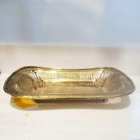 ราคา ถาดอานม้า ถาดน้ำชาทองเหลืองฉลุ 8x12 นิ้ว (8982320858)