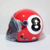 ราคา AVEX หมวกกันน็อค รุ่น TEENAGE ลายเลข8 ชิวสีดำอ่อน (354245132)