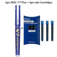 ราคา Japan Pilot Refillable Cartridge Rollerball Liquid ink Gel Pens BXC V5 V7 Hi Tecpoint 0 5mm 0 7mm Tip Blue Roller Ball Pen (17411321211)