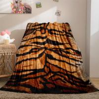 ราคา Animal Skin Tiger Zebra Print Blanket Throw Blankets Super Soft Family Car and Sofa Blanket on Bed Throws Summer Office Quilts (19954060657)