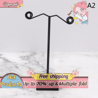 ราคา Cozyroom ที่ตั้งโชว์เครื่องประดับโลหะสีดำใสอะคริลิคต่างหูที่แขวนตะขอแขวนเคสเครื่องประดับ (20826195001)