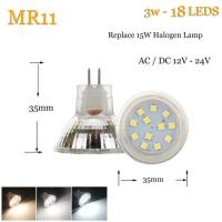 ราคา 24H Delivery ERANPO MR11 GU4 0หลอดไฟสปอตไลท์ LED Ac dc 12V 24V 5733 2835 SMD 2W 3W 4W อบอุ่น เย็น เป็นกลางโคมไฟสีขาวแทนที่หลอดฮาโลเจน9 18 LEDs (13059957200)