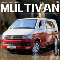 ราคา Boxed 1 32สังกะสีรถของเล่นโลหะ Diecast รถบัส Volkswagen Multivan T6 Van รถของเล่นโลหะ Diecast MPV รุ่น Sound Light ดึงกลับเด็กเด็กของขวัญของเล่น (9482816739)