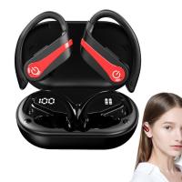 ราคา Sports Headphones Workout Headphones for Men Wireless Headphones Play Back Earphones in Ear Waterproof with Microphone LED Display for Sports Running Workout polite (20770061012)