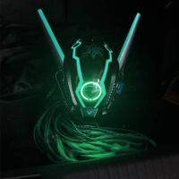ราคา Cyberpunk mask Predator helmet cosplay mechanical tactical mask illuminated full face gas mask JYUE (20496257327)