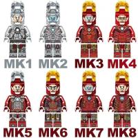 ราคา Compatible with LEGO Iron Man base building blocks to assemble Avengers minifigures Hulkbuster mecha toy for boys (20454061045)