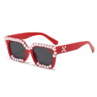 ราคา Bros Woo Western Trend Diamond Print Square Sunglasses Anti Uv Luxury Fashion Shades For Women (20946396905)
