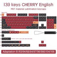 ราคา 139151 Keys Blue Samurai KeyCap Red Samurai English Japanese PBT KeyCaps Cherry Profile For MX Switch GMK Mechanical Keyboard (15734774775)