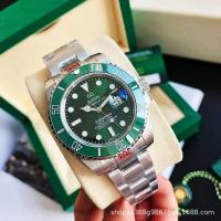 ราคา การค้าต่างประเทศแหวนเซรามิก N Factory Green Water Ghost Watch Mens Full Automata Watch Black Water Ghost Mens Watch นาฬิกาข้อมือกันน้ำเรืองแสง (19891605383)