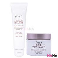 ราคา Fresh Soy Face Cleanser 150ml Rose Deep Hydration Face Cream 50ml (17674011409)