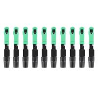 ราคา 10Pcs Sc Apc Fiber Optic Connector Embedded Single Mode Component Fiber Optic Quick Connector Black Green (17327680200)