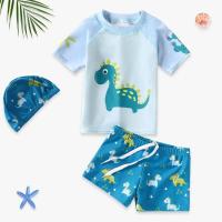 ราคา LANBAO ชุดว่ายน้ำเด็กชายโต 5xl ชุดเที่ยวทะเล ช เซ็ตชุดว่ายน้ำกันแดดแบบแห้งไวสำหรับเด็กผู้ชาย ฟรีหมวกว่ายน้ำ ชุดว่ายน้ำเด็กชาย 10 ขวบ (18026151492)