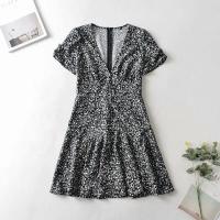 ราคา Foridol Blue Floral Print Summer Beach Dress Women Casual Holiday Short Sleeve Dress Boho Sundress Vestidos Fashion Clothes (18511276559)