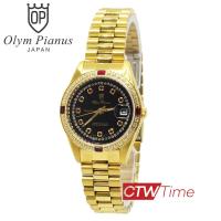 ราคา ผ่อนชำระ สูงสุด 3 เดือน O P Olym Pianus นาฬิกาข้อมือผู้หญิง สายสแตนเลส รุ่น 6832L29 404E หน้าปัดดำ พลอยแดง เรือนทองขอบทับทิบแดง (13064782243)