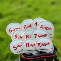 ราคา Cover ปลอกไม้กอล์ฟ HONMA 10 ชิ้น ปลอกหนังหลายแบบสำหรับใส่ชุดเหล็ก ปลอกหุ้มหัวไม้กอล์ฟแบบสวม สินค้าพร้อมส่งนะค่ะ (15104560937)