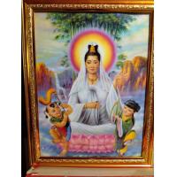 ราคา กรอบรูปกระจกมงคล เสริมฮวงจุ้ย เจ้าแม่กวนอิมและเด็กน้อย ขนาด 18x23 นิ้ว (7426163682)