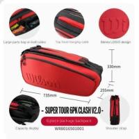 ราคา Wilson One Shoulder Big Tennis Racket Bag Blade Series 9 Pcs 6 Sports Backpack (16209975913)