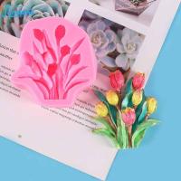 ราคา FunsLane เครื่องมืออบขนมซิลิโคนรูป3d พิมพ์ทำเค้กดอกกุหลาบทิวลิปขนมคัพเค้กเยลลี่ขนมช็อกโกแลต (21226448913)