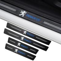 ราคา 4ชิ้นอุปกรณ์ป้องกันแถบติดขอบประตูรถคาร์บอนไฟเบอร์สติกเกอร์แถบยาวธรณีประตูรถยนต์สำหรับ Peugeot 308 206 208 3008 508 408 207 406 407 2008 5008 307 306 (20538348798)