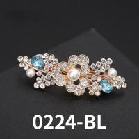 ราคา Korean Pearl Amethyst Hair Clips for Ladies Crystal Bow Pearl Flowers Hair Accessories All Match with Top Headdress (13893907607)