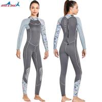 ราคา ชุดว่ายน้ำเต็มตัว3มม ชุดดำน้ำเต็มตัวแบบมีซิปด้านหลังสำหรับผู้หญิงชุดว่ายน้ำเล่นเซิร์ฟให้ความอบอุ่นแขนยาวชิ้นเดียว (13530341560)