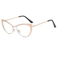 ราคา UV400 Protection Glasses Trendy Reading Glasses Metal Frame Sunglasses Anti blue Light Glasses Cat Eye Frame Glasses (20029678043)