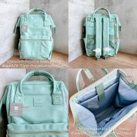 ราคา หนังใหม่ล่าสุด มีป้ายกันปลอม กระเป๋าเป้ หนัง Anello PU Leather RETRO AHB3772 AHB3771 (21185758309)