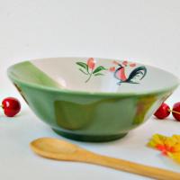 ราคา มี 4 ขนาด ถ้วยตราไก่ ถ้วยเซรามิค ชามเซรามิค เซรามิก ชาม ชามก๋วยเตี๋ยว ชามตราไก่ สีเขียว ถ้วยเข้าไมโครเวฟได้ (20872483018)