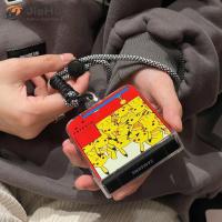 ราคา JieHui เหมาะสำหรับ Samsung Z Flip4 z Flip3สามชิ้นการ์ตูนตู้หยอดเหรียญแฟชั่นกรณีโทรศัพท์มือถือ (17877192284)