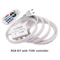 ราคา 220โวลต์แสงนีออน Led S TRIP 1500วัตต์750วัตต์ RGB นีออนโคมไฟ24key การควบคุมระยะไกลกันน้ำไฟเชือกกับสหภาพยุโรปเสียบตกแต่งบ้าน (16762097975)