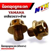 ราคา น็อตอุดกระจก Yamaha หัวเจาะ น็อตเกลียวซ้าย เกลียวขวา น็อตเลสน็อตทองน็อตไทเท เลส100 (2948330830)