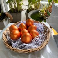 ราคา ไข่ปลอม แถม ถาดหวาย 9 นิ้ว ผลิตจากเซรามิก ไข่ไก่ปลอม สำหรับ แก้บน ถวายศาลพระภูมิ 1 ชุด มี 8 ฟอง ขนาดเท่าไข่ เบอร์ 0 (20612287812)