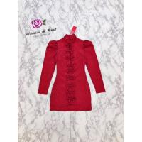 ราคา Ming Ming Dress สีแดง เดรสสั้นแขนยาว งานป้ายแฟชั่น แต่งโบว์ด้านหน้า ทรงสวย (21248432846)
