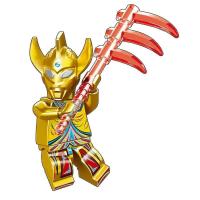 ราคา เข้ากันได้กับเลโก้อุลตร้าแมนบล็อกตัวต่อ minifigures รุ่นทองราคาถูกเด็กประกอบของเล่นของขวัญสัตว์ประหลาดก็อดซิลล่า (20604760069)