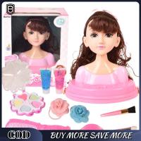 ราคา ชุดแต่งหน้าเด็กตุ๊กตาเด็กสำหรับเด็กผู้หญิงเครื่องสำอางค์ของเล่นแต่งผมถักเปียตุ๊กตาไวนิลครึ่งตัวสำหรับ Kado Ulang Tahun (19769425839)