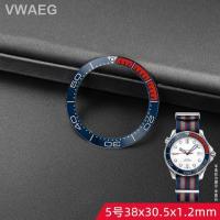 ราคา แอลเบติม คุณภาพสูงหนามเตยนาฬิกาแทรกสำหรับ Omega Seamaster 300 Master ทะเล007วงกลมสเกลแทนที่แหวนหลากสี38มม 40มม 42มม เซรามิก (19670246341)