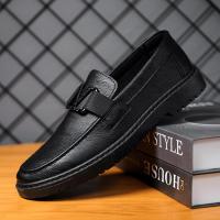 ราคา 2023 ใหม่อังกฤษรองเท้าผู้ชายทั้งหมดกับ lv รองเท้าลําลองผู้ชาย ชุดธุรกิจ รองเท้าหนังสีดํา รองเท้าแฟชั่นทํางาน cy14 (20768519886)