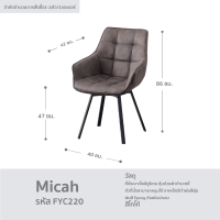 ราคา เก้าอี้กินข้าว เก้าอี้ทำงาน เก้าอี้กำมะหยี่ขาดำ สไตล์นอร์ดิก รุ่น Micah FULLHOUSE (16535973931)