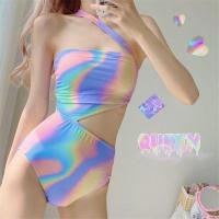 ราคา ชุดว่ายน้ำ สีรุ้ง สะท้อนแสง เงาวับ เก๋สุดๆ ของมันต้องมี บริการเก็บเงินปลายทาง สำหรับคุณ (16184943966)