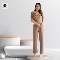 ราคา JL01 จั้มสูทขายาวสำหรับสาวอวบ ลูกไม้ลายมงกุฎ สาวอวบใส่ได้ (21133148574)