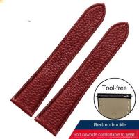 ราคา สายนาฬิกาหนังแท้สำหรับ Cartier Tank London Solo ลิ้นจี่พื้นผิว cowhide สายนาฬิกาผู้ชายผู้หญิง 17 20 22 23 24 25 มม (19657467714)