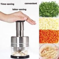 ราคา ขายดีที่สุด เครื่องหั่นกระเทียมหัวหอมสแตนเลสมันฝรั่งผักหัวหอมมือกดตัดเครื่องตัดและหั่นอุปกรณ์ทำอาหาร (14561372208)