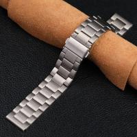 ราคา Titanium alloy watch strap mens steel strap suitable for Seiko Seagull Huawei GT20 22MM silver black butterfly buckle mens watch chain JYUE (20468445716)